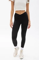 Super Soft Fleeceback Crossover Waistband Legging