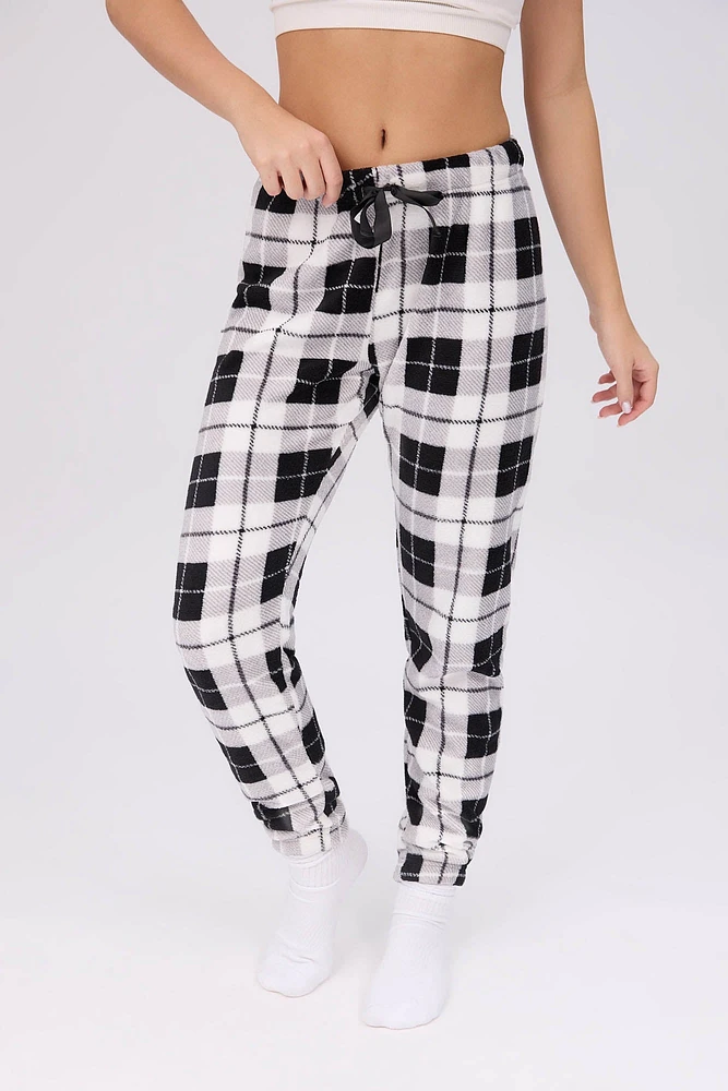 Jogger pyjama pelucheux