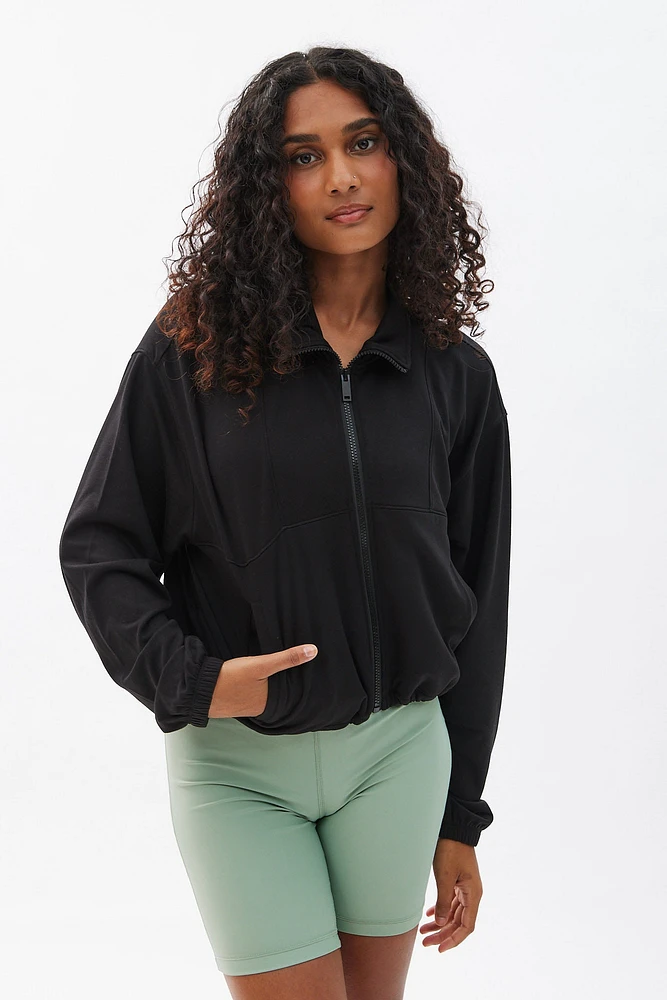 Super Soft Fleeceback Zip-Up Sweatshirt