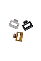 Square Claw Clips 3-Pack