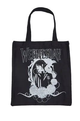Wednesday Addams Printed Tote Bag