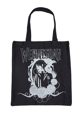 Wednesday Addams Printed Tote Bag