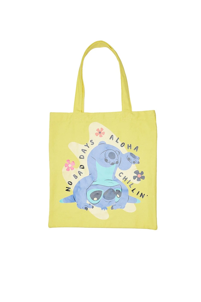 Stitch No Bad Days Printed Tote Bag