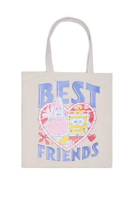 SpongeBob SquarePants Printed Tote Bag