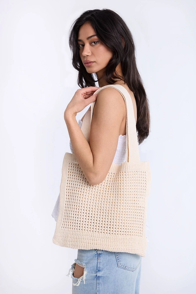 Sac fourre-tout en crochet