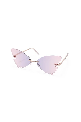 Rimless Butterfly Sunglasses