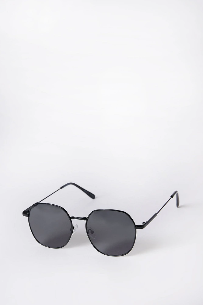 Geometric Round Sunglasses