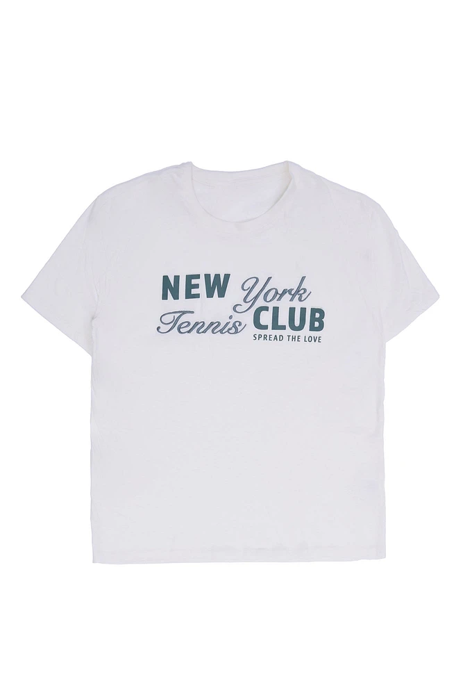 New York Tennis Club Graphic Relaxed Tee