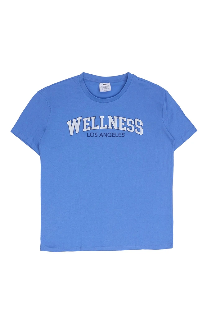 T-shirt décontracté imprime? graphique Wellness Los Angeles