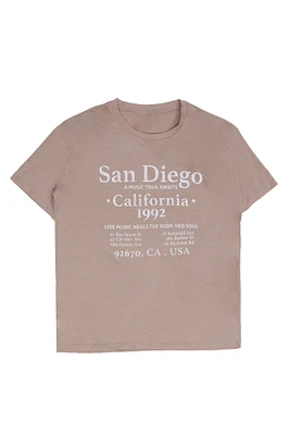 T-shirt décontracté imprime? graphique San Diego