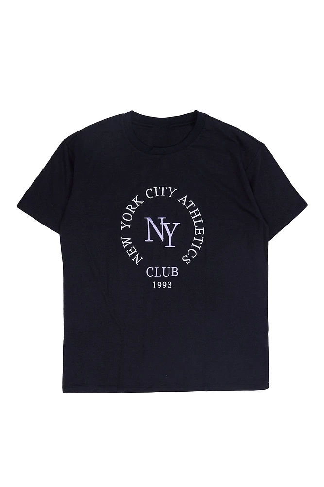 T-shirt décontracté imprime? graphique New York City Athletic Club