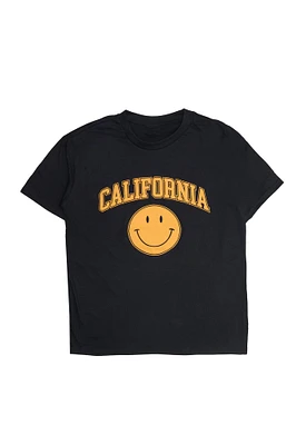 T-shirt décontracté imprime? graphique California Smiley