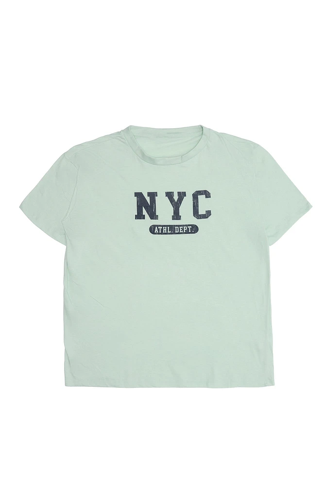 T-shirt décontracté imprime? graphique New York City