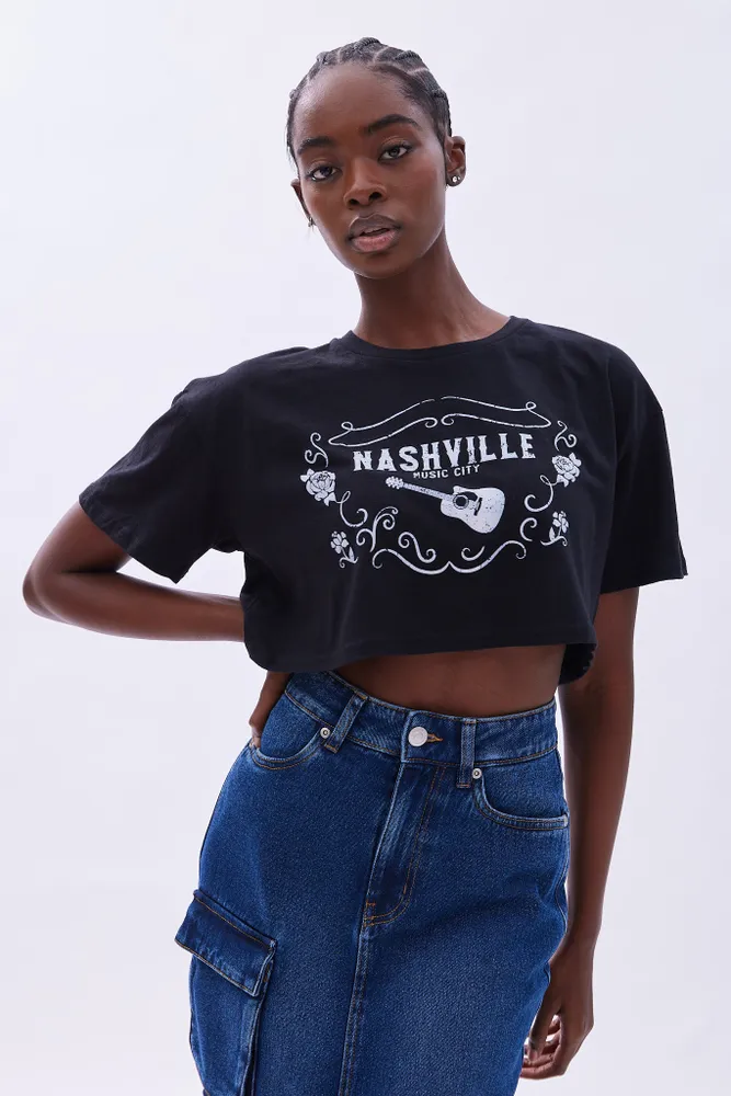 Nashville Graphic Cropped Tee