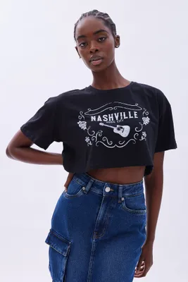 Nashville Graphic Cropped Tee