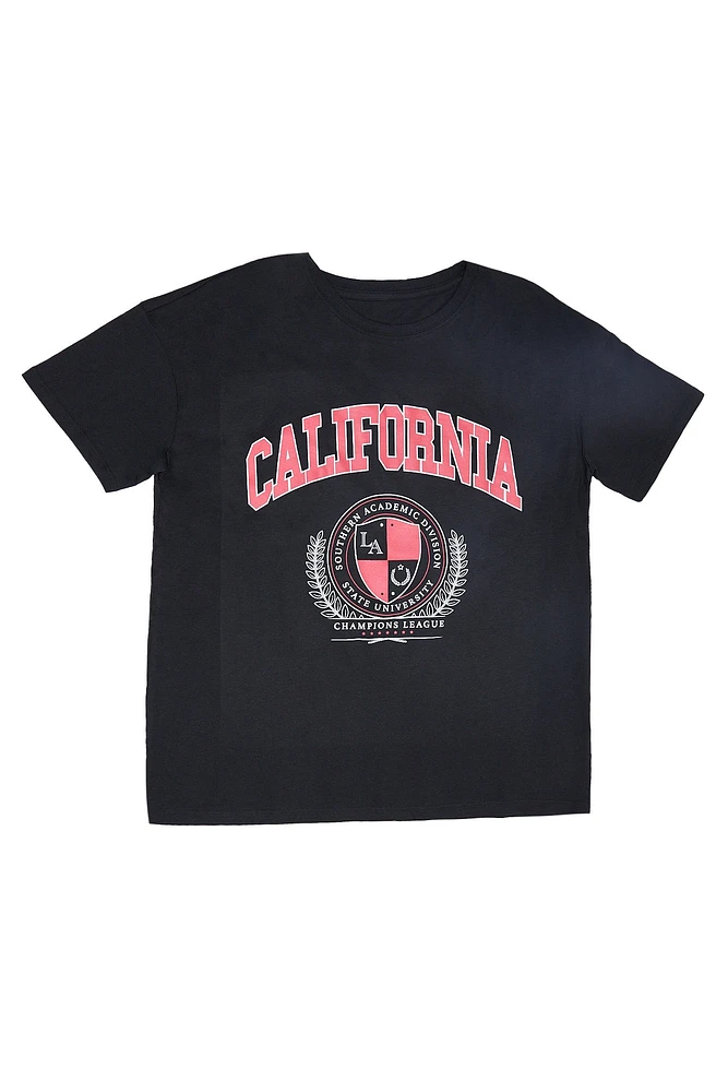 California Crest Graphic Boyfriend Tee