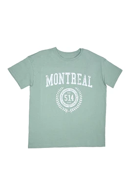 Montréal Crest Graphic Boyfriend Tee