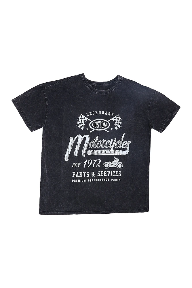 Motorcycle 1972 Graphic Boyfriend Tee