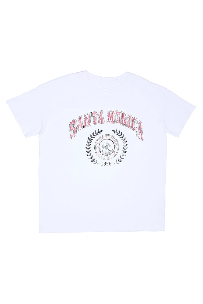 Santa Monica Graphic Boyfriend Tee