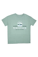 Whistler British Columbia Alpine Skiing Graphic Boyfriend Tee