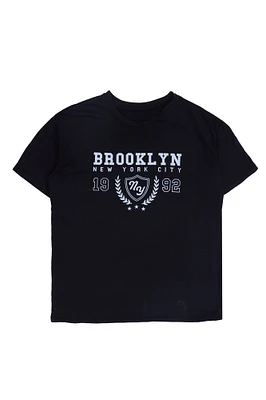 T-shirt décontracté imprime? graphique Brooklyn 1992