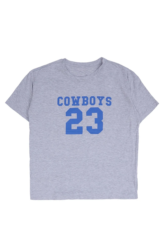 T-shirt décontracté imprime? graphique Cowboys '23