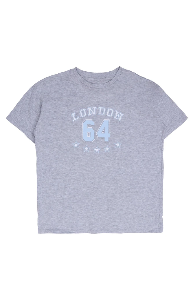 T-shirt décontracté imprime? graphique London '64