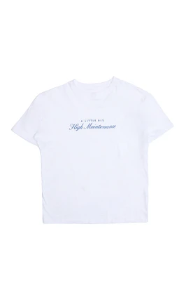 A Little Bit High Maintenance Graphic Boyfriend Tee