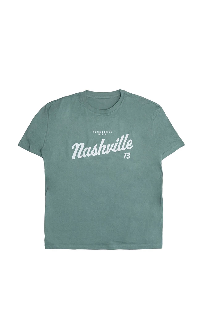 Nashville 13 Graphic Boyfriend Tee