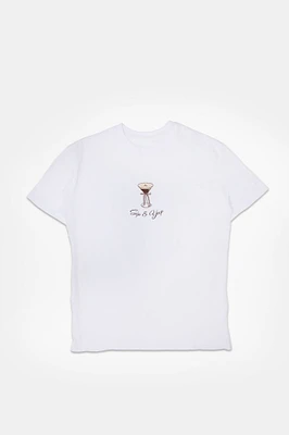 T-shirt coupe garçonne imprime? graphique Espresso Martini Sip And Yap
