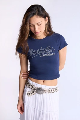 T-shirt ajusté imprime? graphique Boston