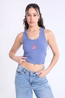 Ribbed Scoop Neck Tank Top