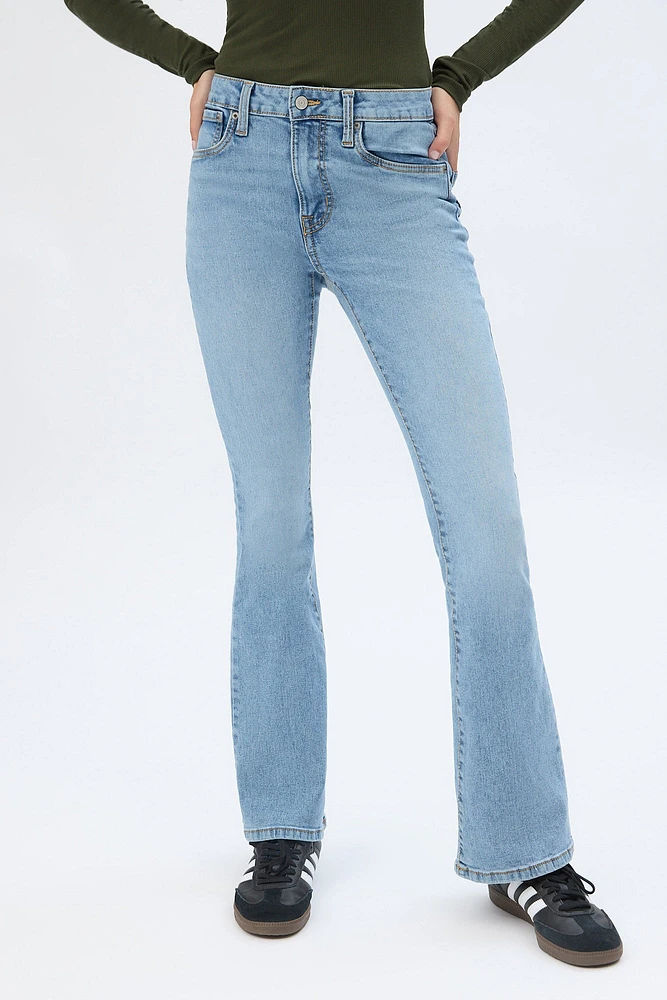 Jeans évasé taille haute