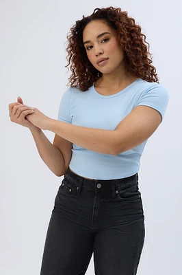 Short Sleeve Crew Neck Baby Tee