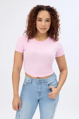 Short Sleeve Crew Neck Baby Tee