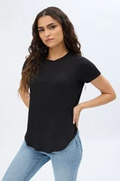 Short Sleeve Crew Neck Relaxed Tee