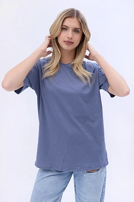 Short Sleeve Crew Neck Boyfriend Tee
