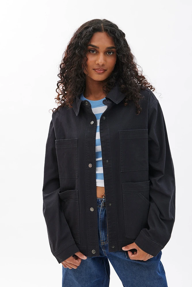 Button-Up Utility Shacket