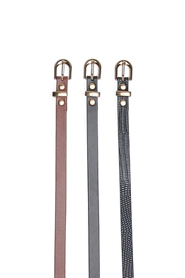 Skinny Belts 3-Pack