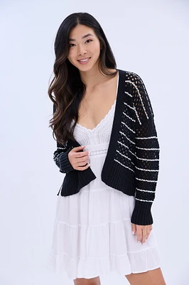 Crochet Open Cardigan