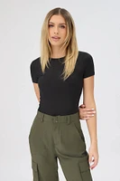 Short Sleeve Crew Neck Bodysuit