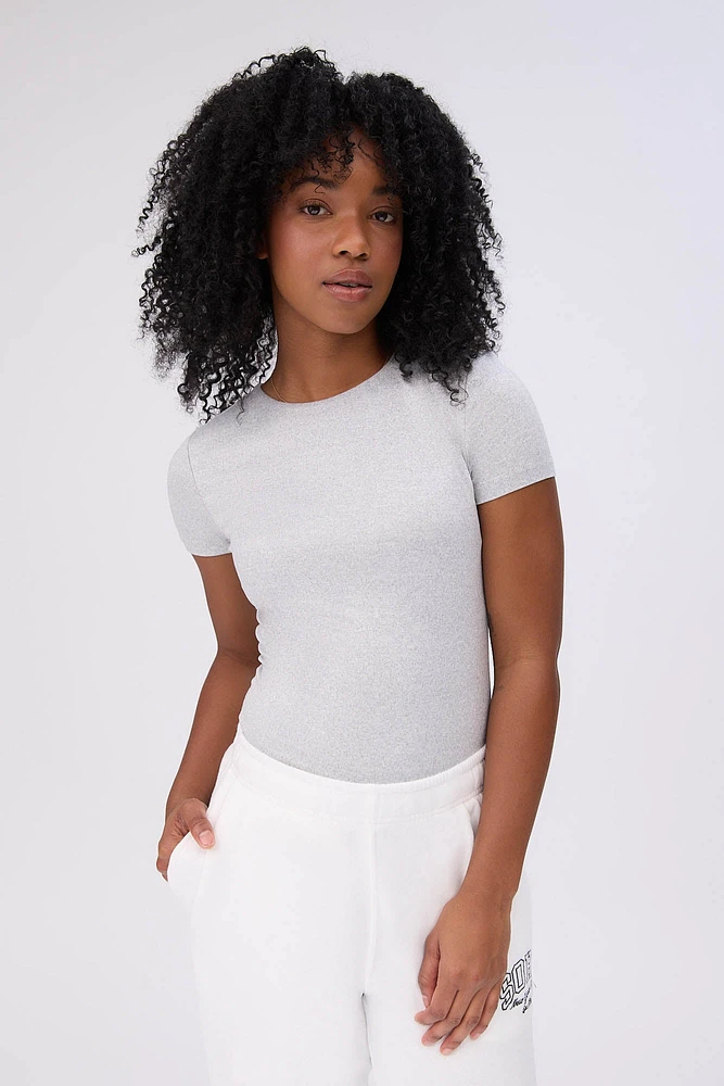 Short Sleeve Crew Neck Bodysuit