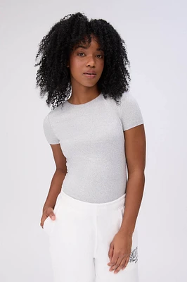 Short Sleeve Crew Neck Bodysuit