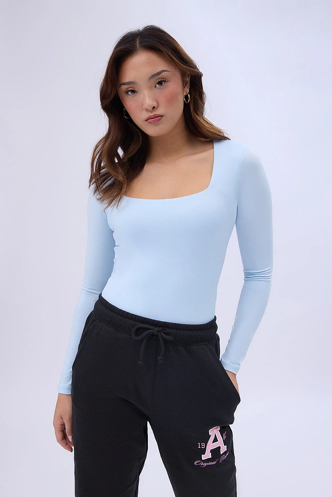 Long Sleeve Square Neck Bodysuit