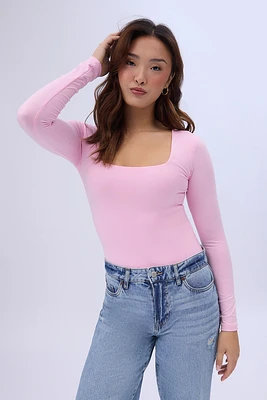 Long Sleeve Square Neck Bodysuit