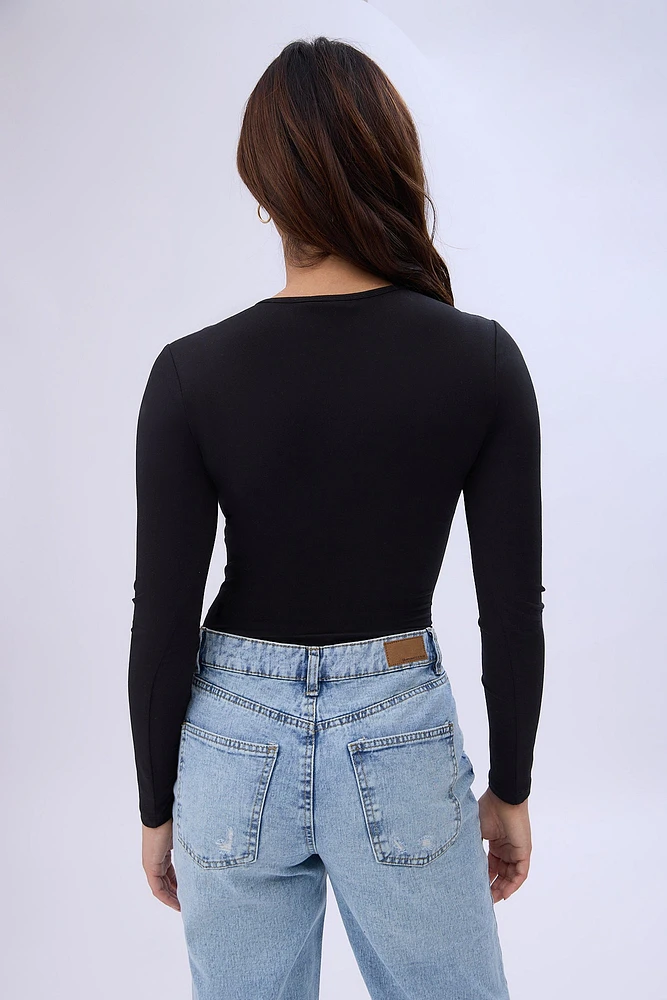 Long Sleeve Crew Neck Bodysuit