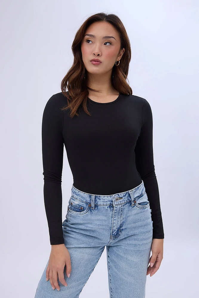 Long Sleeve Crew Neck Bodysuit