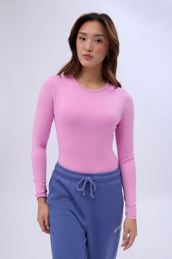 Long Sleeve Crew Neck Bodysuit