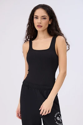 Ribbed Knit Tank Bodysuit