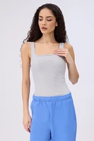 Ribbed Knit Tank Bodysuit